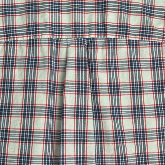 Gap ladies button down plaid shirt red and blue size M - Picture 2 of 11